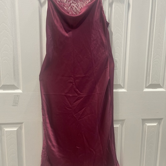 Victoria's Secret Red Satin Chemise with Lace Detail - Picture 3 of 9